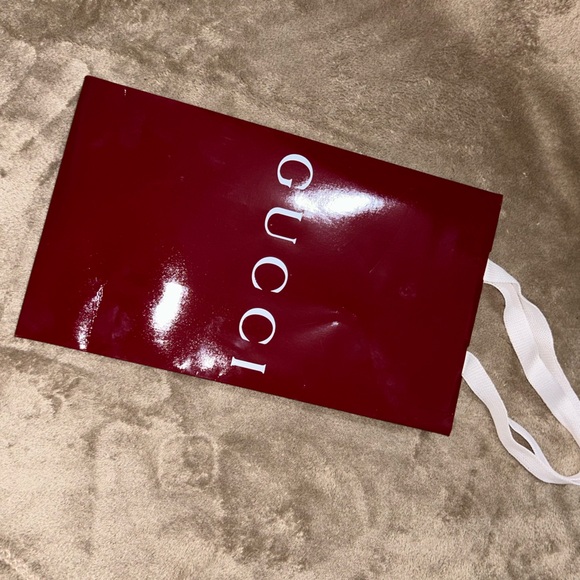 Gucci small/tall red velvet shopping bag - Picture 2 of 7